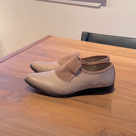 Free people tan leather loafers - Picture 1 of 6